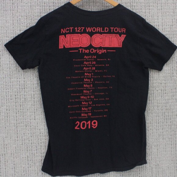 Gildan Shirt Womens Medium M Black NCT 127 Neo City The Origin 2019 World Tour - Picture 12 of 14